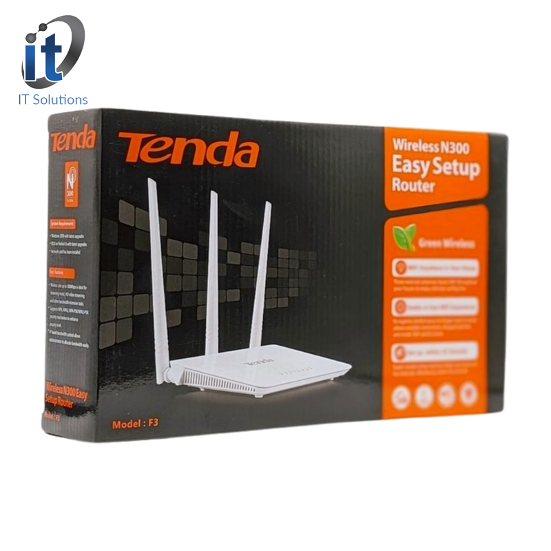 wifi f3 Tenda Wi-Fi Router - F3 N300 - Image 1